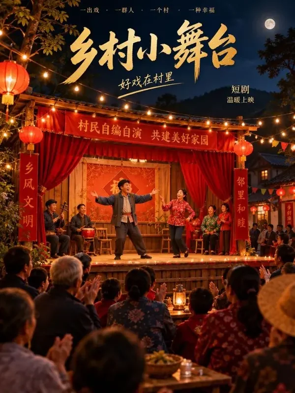 《村晚大舞台》- 黄果生活喜剧短剧封面